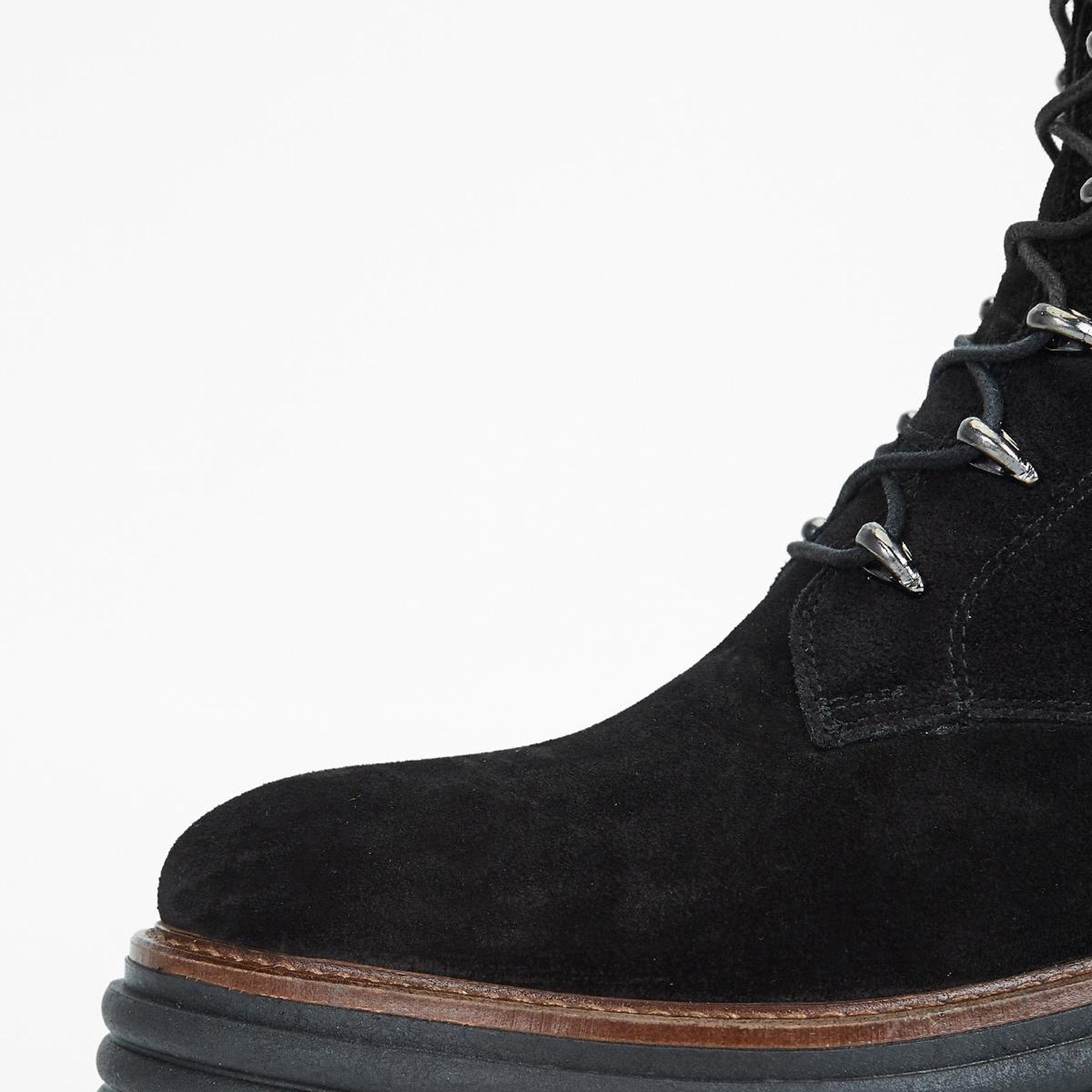 Valmenti Sirius Kadın Siyah Süet Hakiki Deri Casual Bot