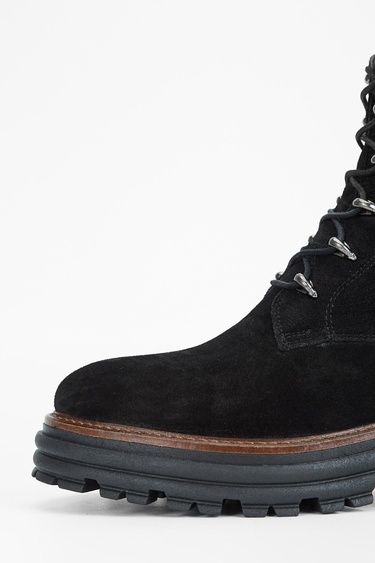  Valmenti Sirius Kadın Siyah Süet Hakiki Deri Casual Bot