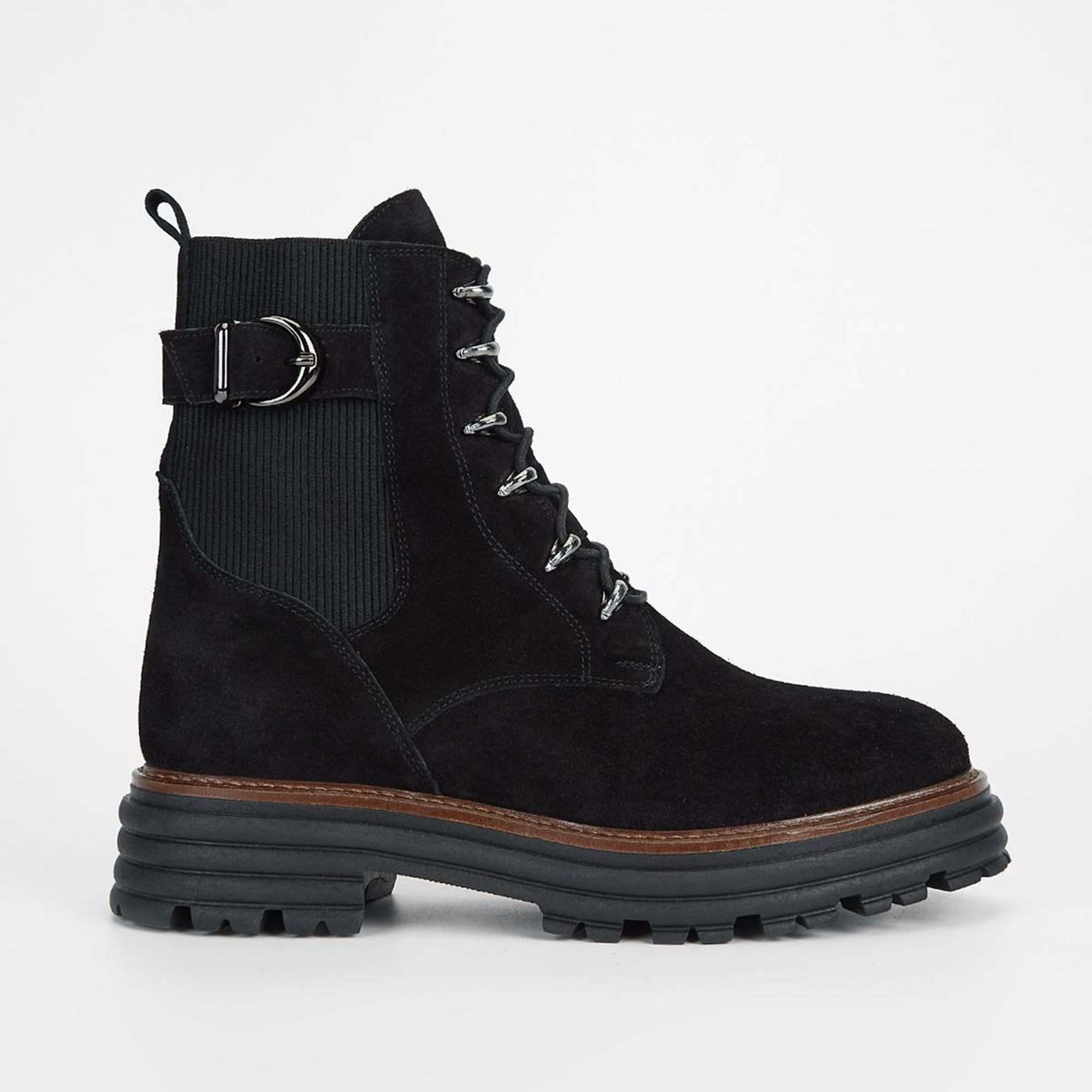 Valmenti Sirius Kadın Siyah Süet Hakiki Deri Casual Bot