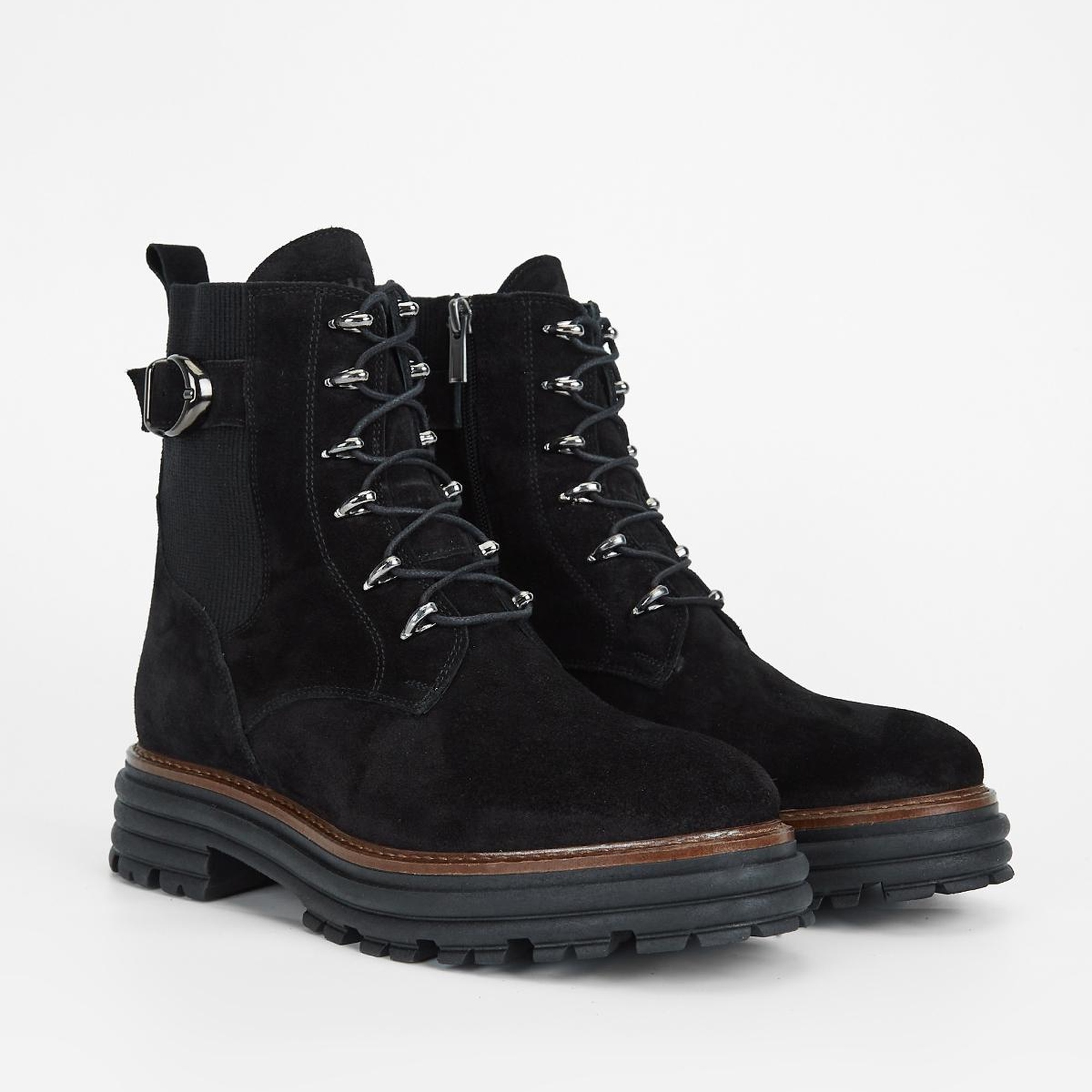 Valmenti Sirius Kadın Siyah Süet Hakiki Deri Casual Bot