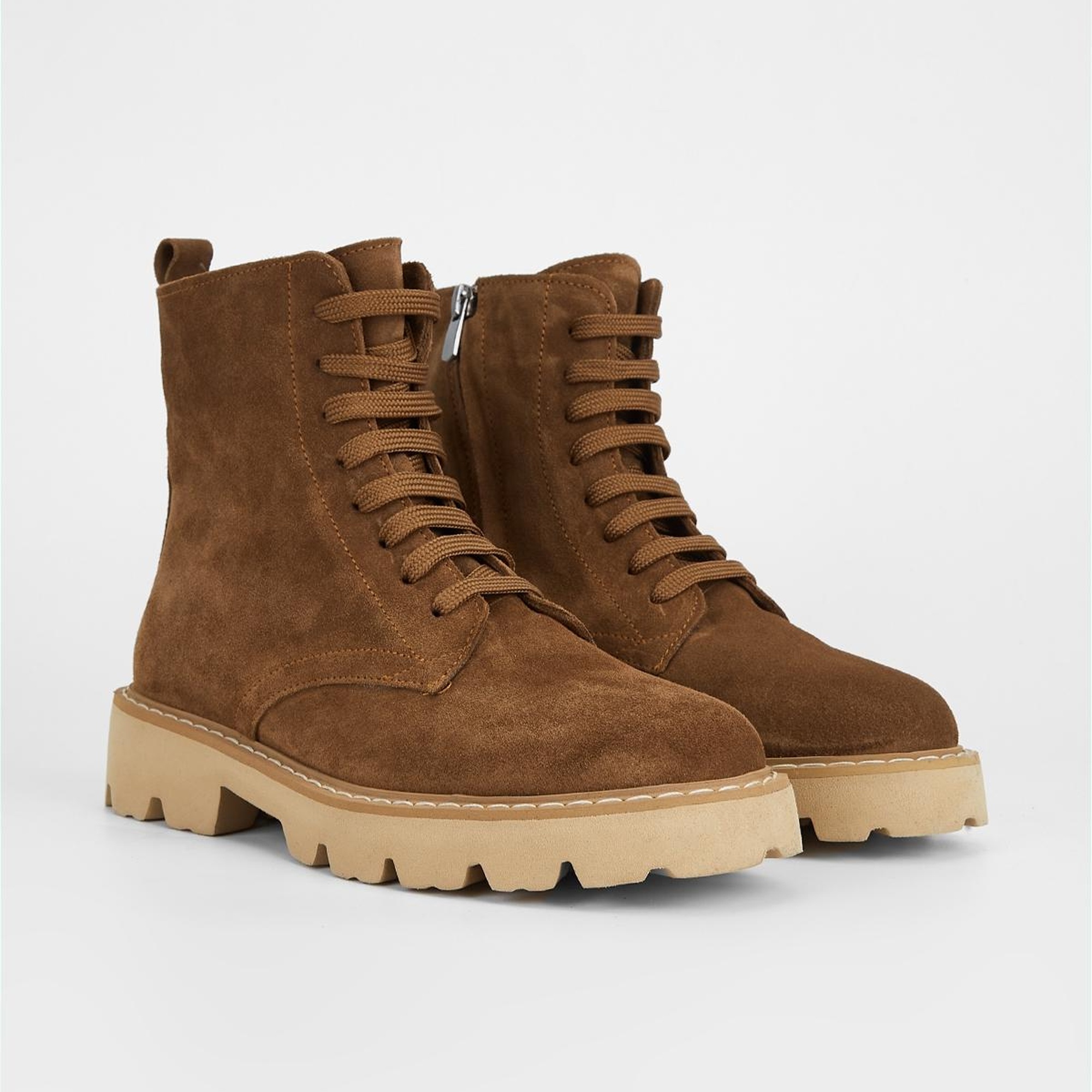 Valmenti Kadın Taba Süet Hakiki Deri Casual Bot