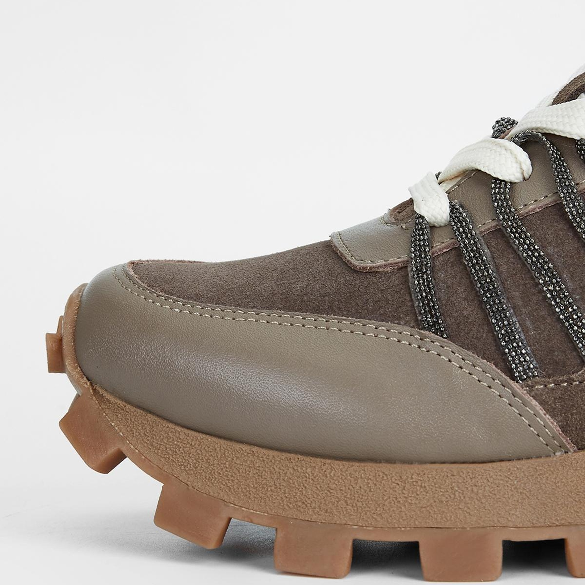 Valmenti Kadın Vizon Süet Hakiki Deri Sneakers & Spor Ayakkabı