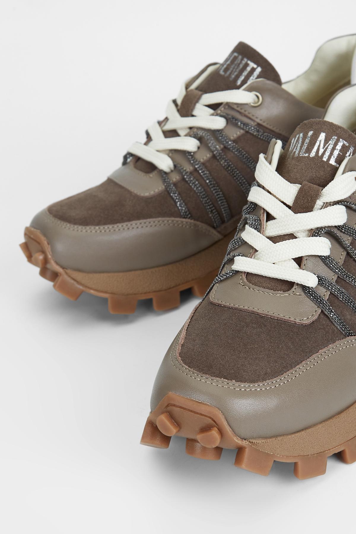  Valmenti Kadın Vizon Süet Hakiki Deri Sneakers & Spor Ayakkabı