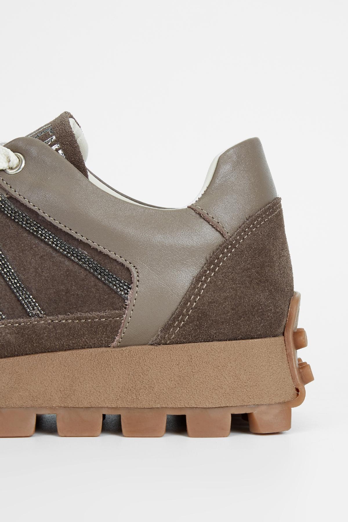  Valmenti Kadın Vizon Süet Hakiki Deri Sneakers & Spor Ayakkabı