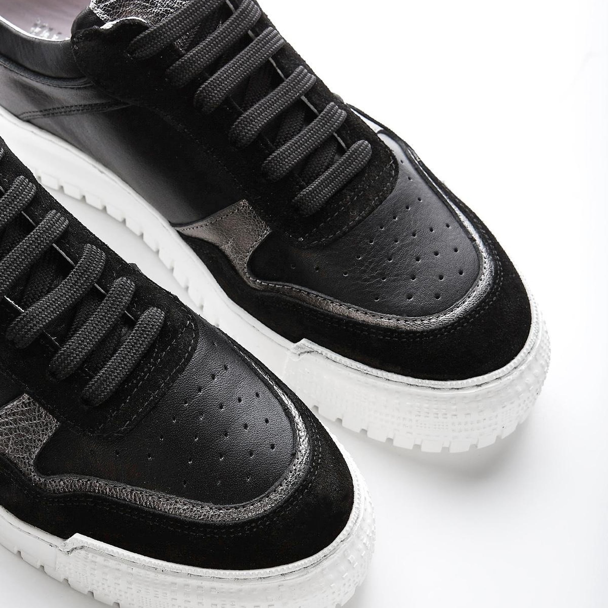 Valmenti Celeste Kadın Siyah Multi Hakiki Deri Sneakers & Spor Ayakkabı