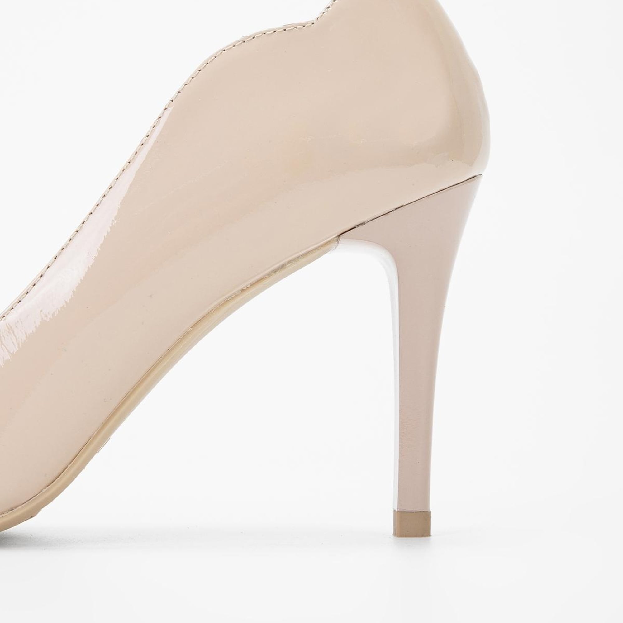 Valmenti Nozario Kadın Pudra Rugan Hakiki Deri Topuklu Ayakkabı