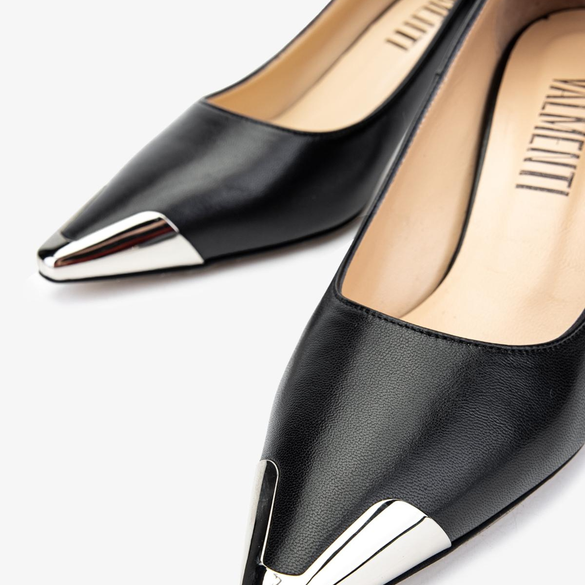 Valmenti Alice Kadın Siyah Hakiki Deri Topuklu Ayakkabı