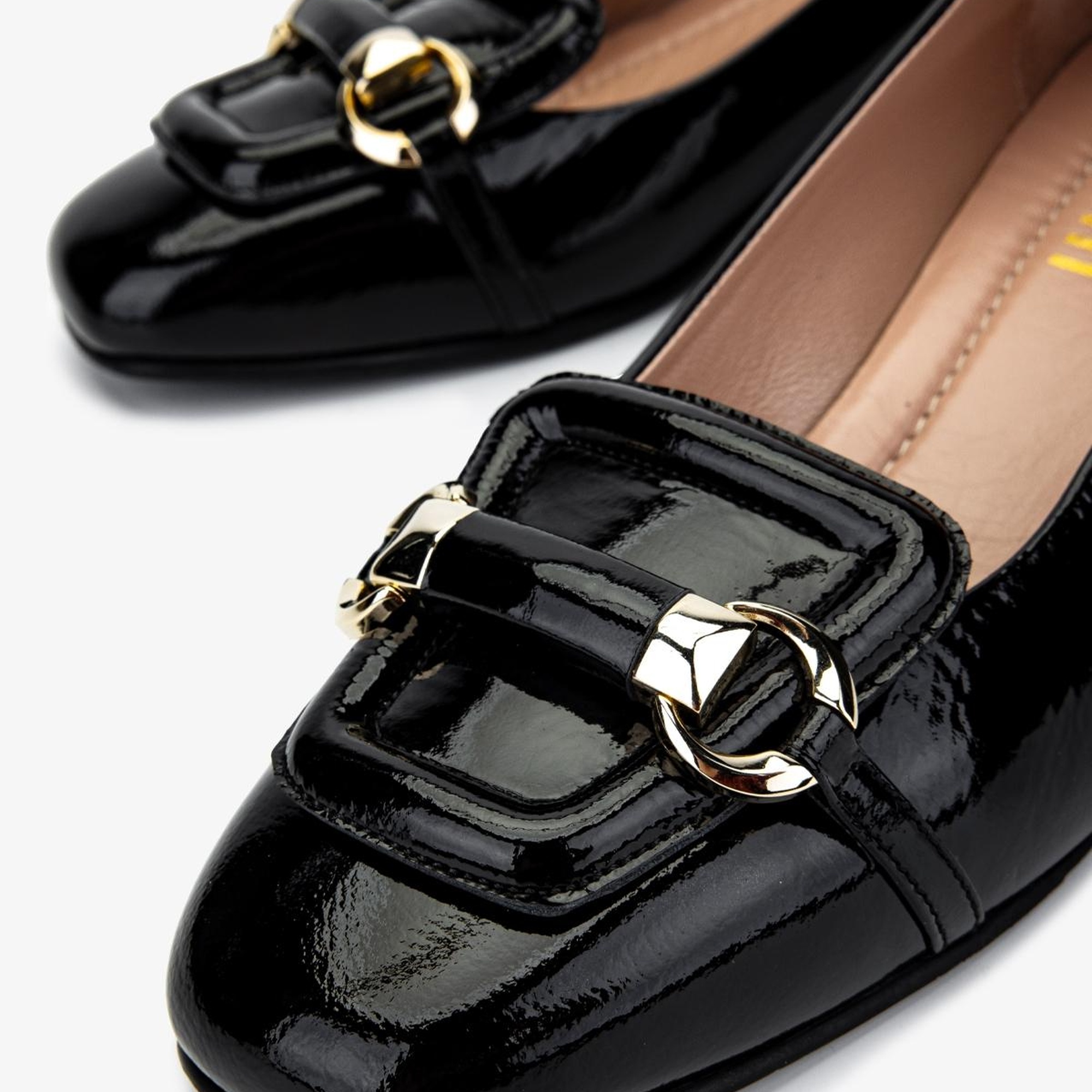 Valmenti Kadın Siyah Rugan Topuklu Ayakkabı