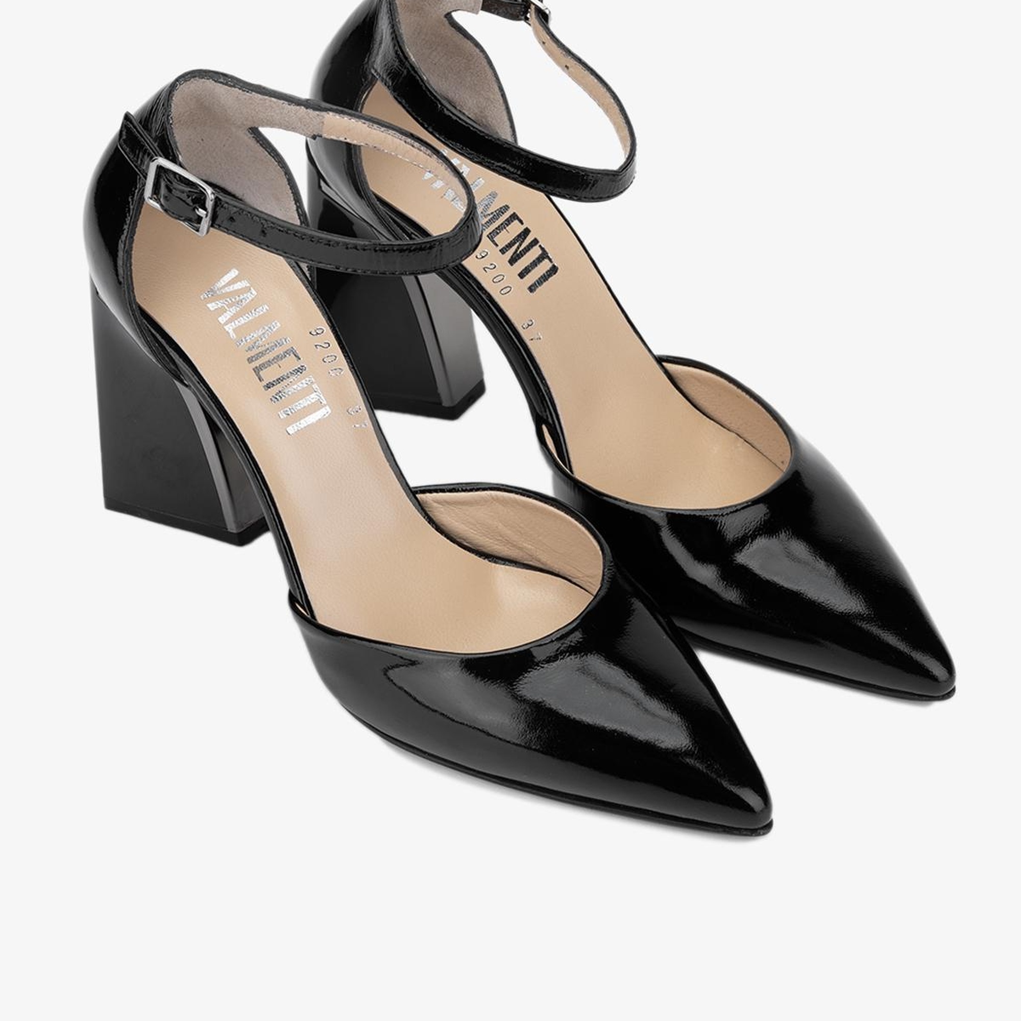 Valmenti Cielo Kadın SIYAH KRSK RGN Hakiki Deri Topuklu Ayakkabı