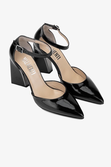  Valmenti Cielo Kadın SIYAH KRSK RGN Hakiki Deri Topuklu Ayakkabı