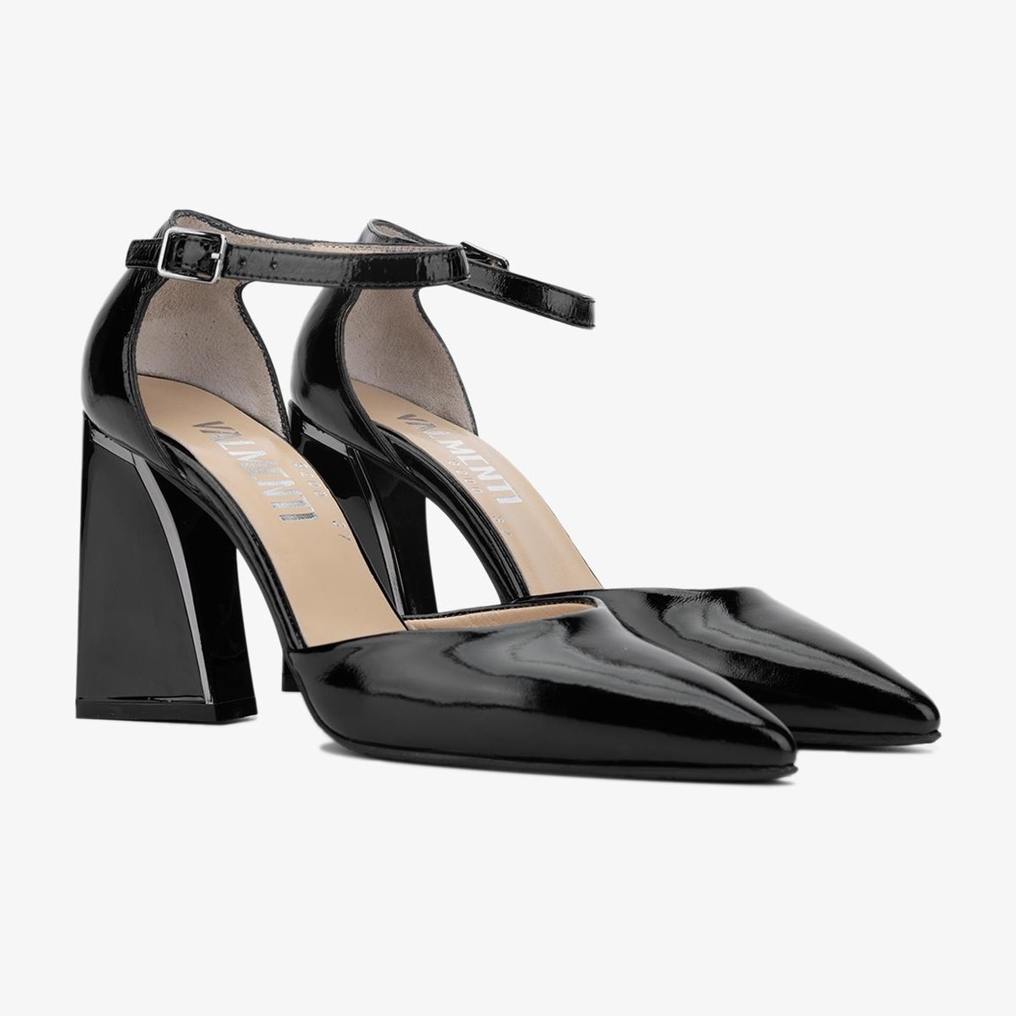 Valmenti Cielo Kadın SIYAH KRSK RGN Hakiki Deri Topuklu Ayakkabı