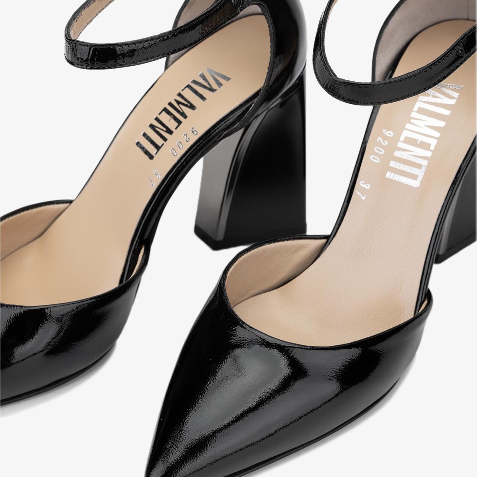 Valmenti Cielo Kadın SIYAH KRSK RGN Hakiki Deri Topuklu Ayakkabı