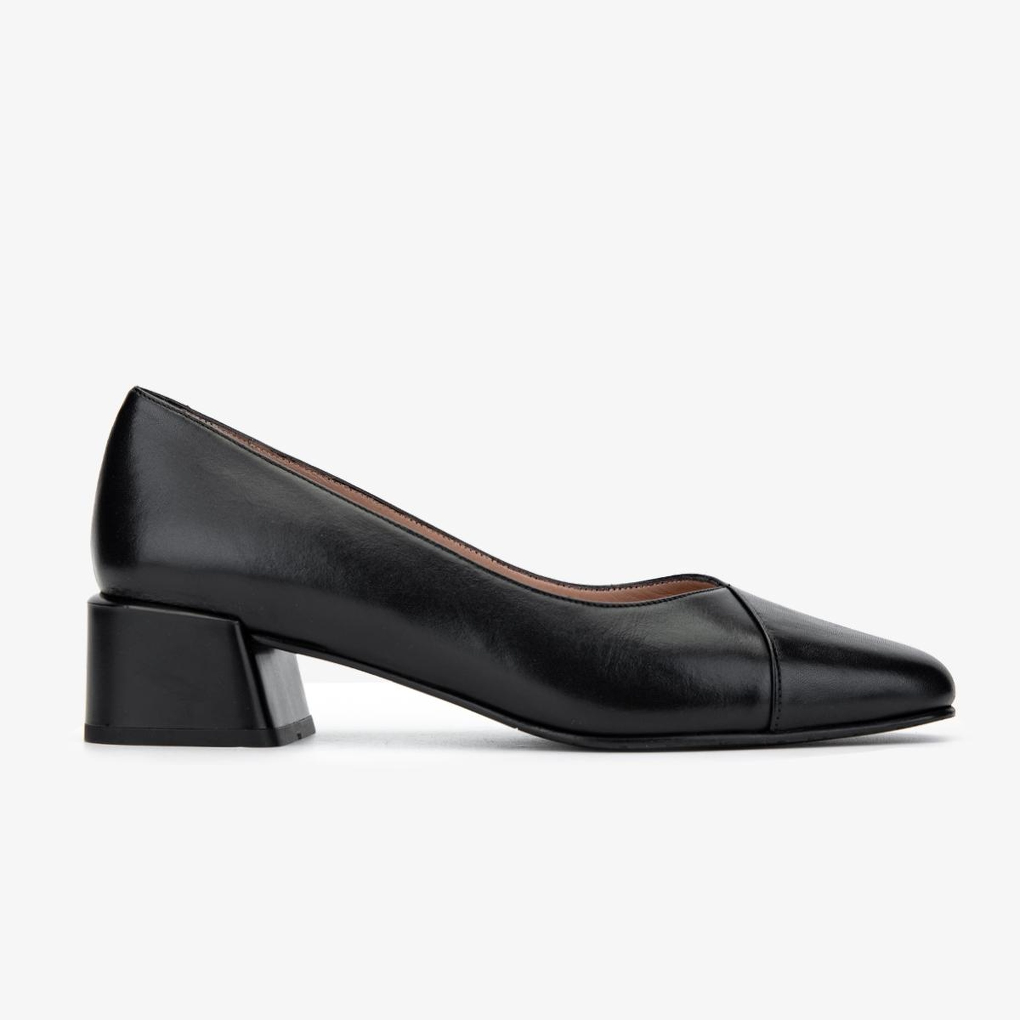 Valmenti Kadın Hakiki Deri Siyah Deri Topuklu Ayakkabı