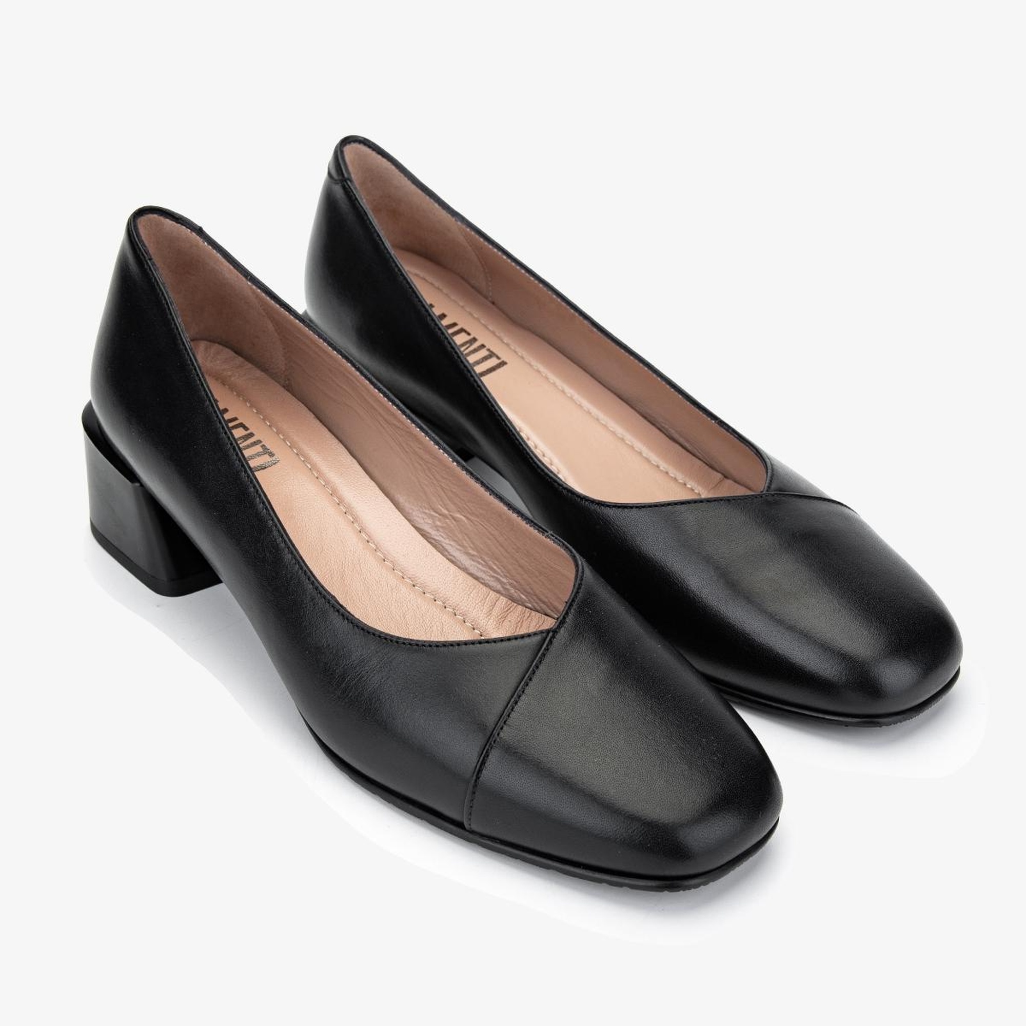 Valmenti Kadın Hakiki Deri Siyah Deri Topuklu Ayakkabı