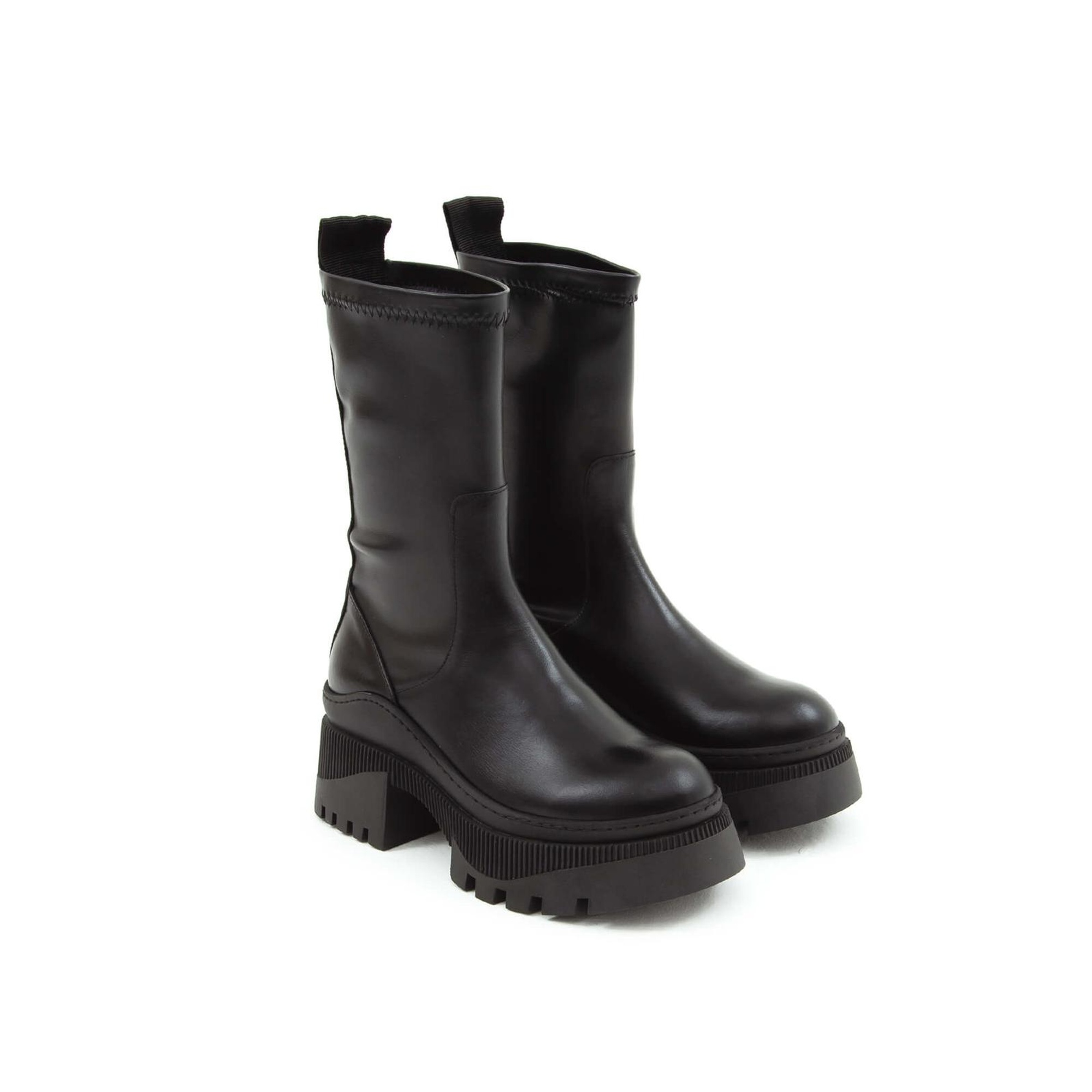 Tamer Tanca Kadın Hakiki Deri Siyah Analin Casual Bot