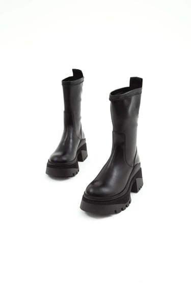  Tamer Tanca Kadın Hakiki Deri Siyah Analin Casual Bot