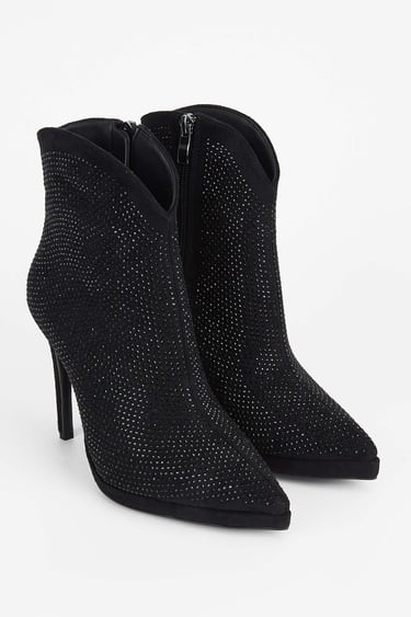  Tamer Tanca Kadın Hakiki Deri Siyah Topuklu Bot