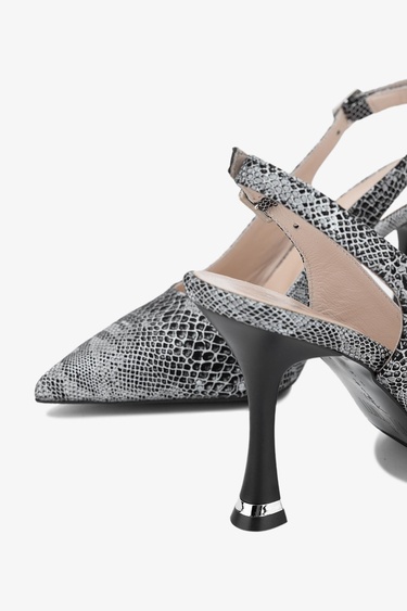  Valmenti Camila Kadın Siyah Hakiki Deri Topuklu Ayakkabı