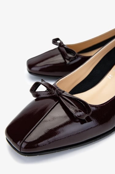  Valmenti Kadın Hakiki Deri Bordo Rugan Topuklu Ayakkabı