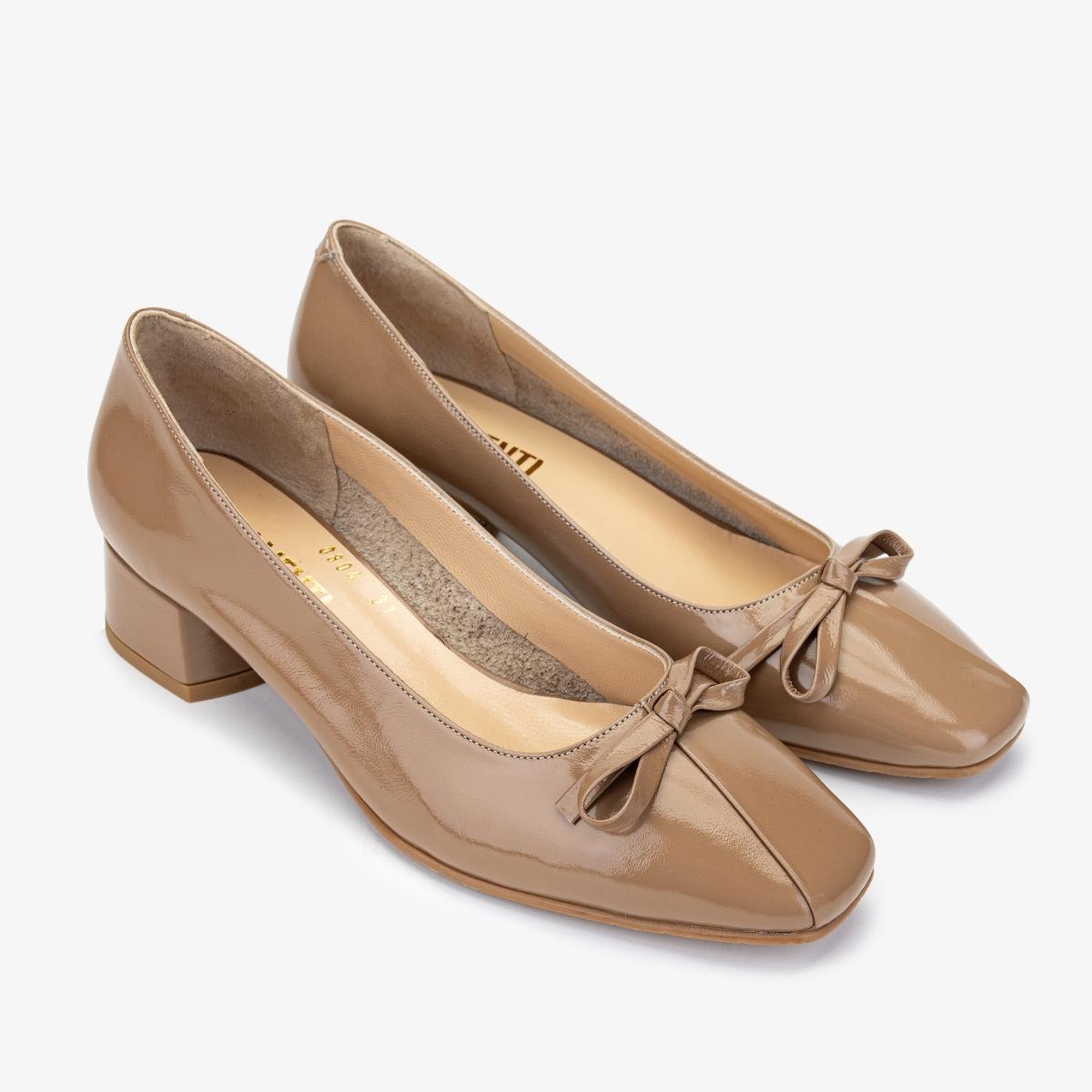 Valmenti Kadın Hakiki Deri Camel Topuklu Ayakkabı