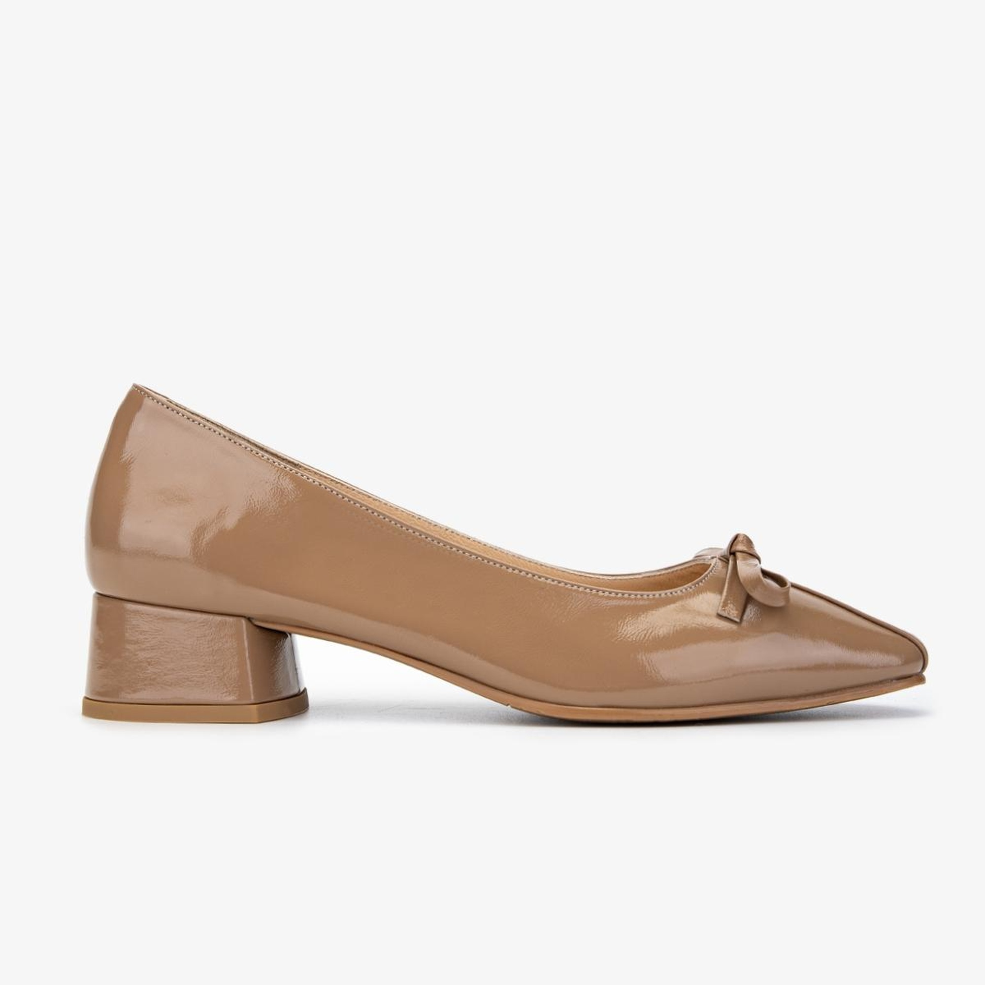 Valmenti Kadın Hakiki Deri Camel Topuklu Ayakkabı