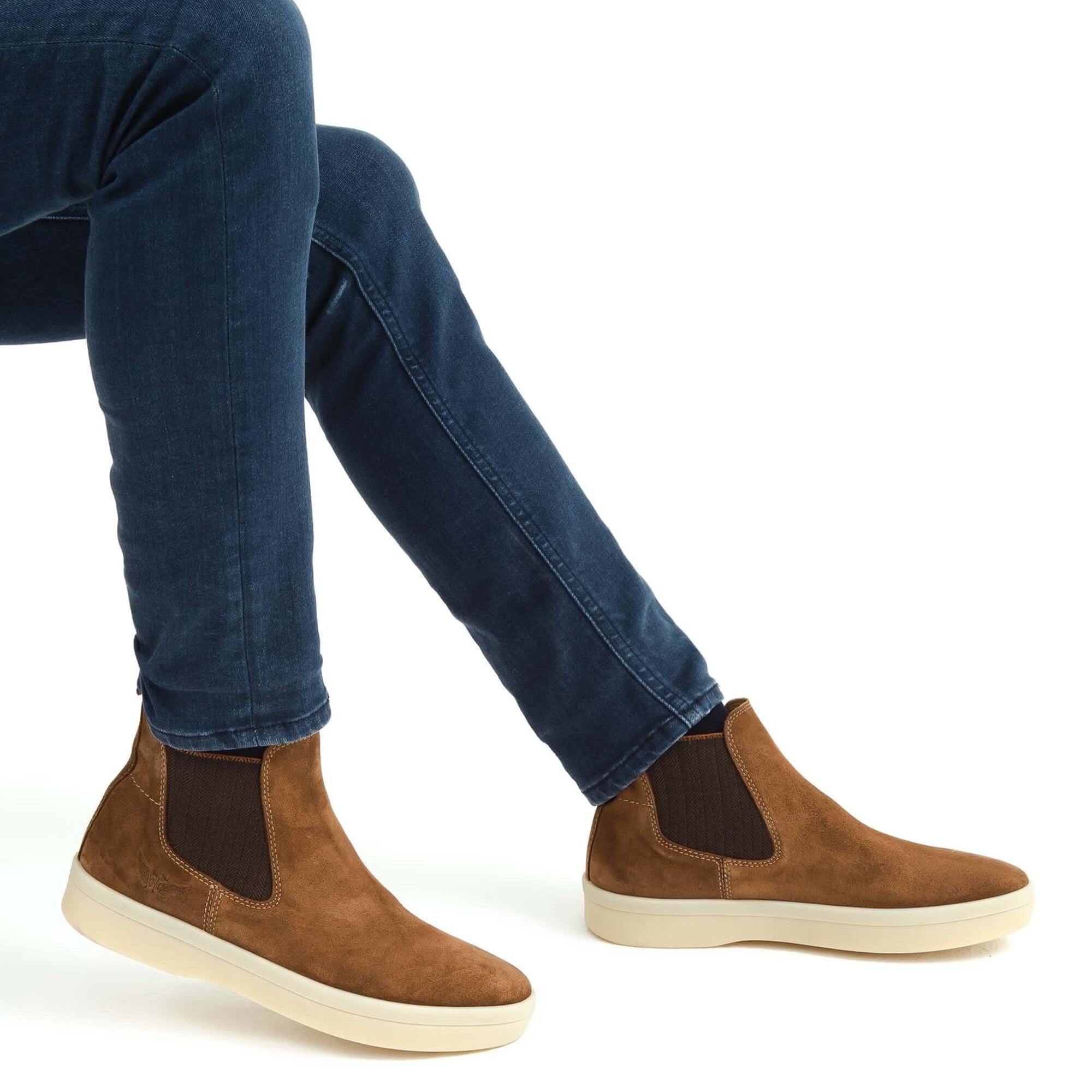 Tamer Tanca Erkek Hakiki Deri Taba Süet Casual Bot