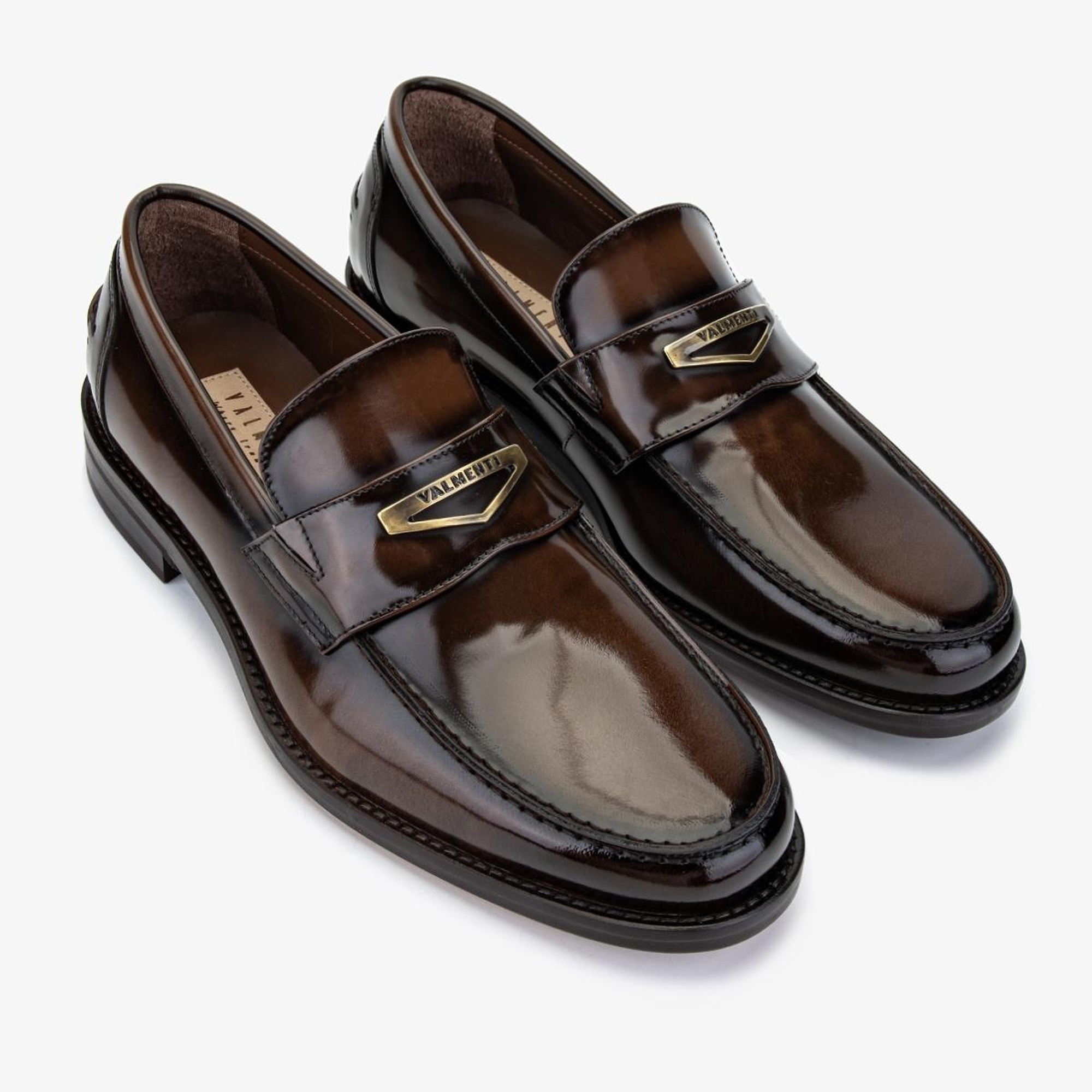 Valmenti Erkek Hakiki Deri Taba Loafer Ayakkabı