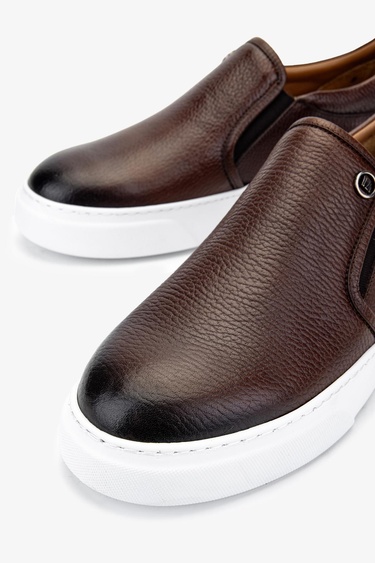  Valmenti Erkek Hakiki Deri Taba Casual Ayakkabı