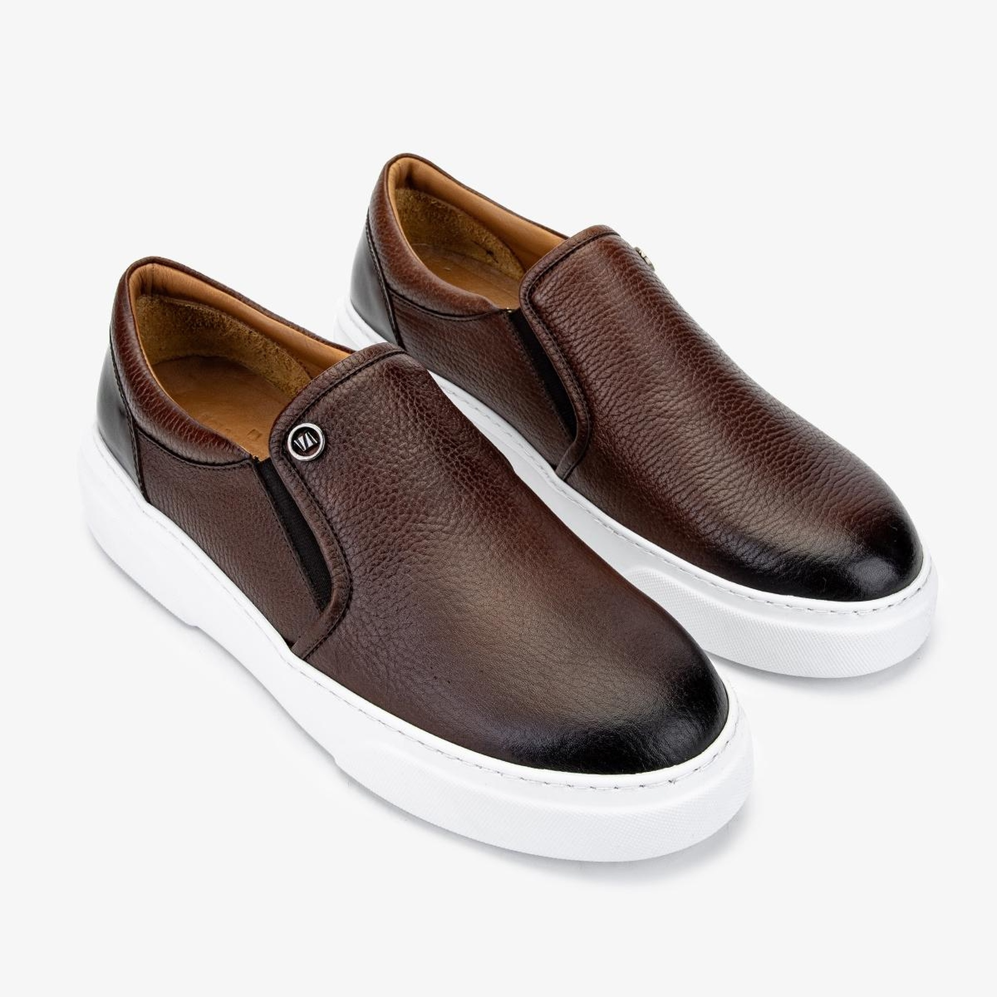 Valmenti Erkek Hakiki Deri Taba Casual Ayakkabı