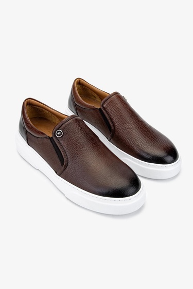  Valmenti Erkek Hakiki Deri Taba Casual Ayakkabı