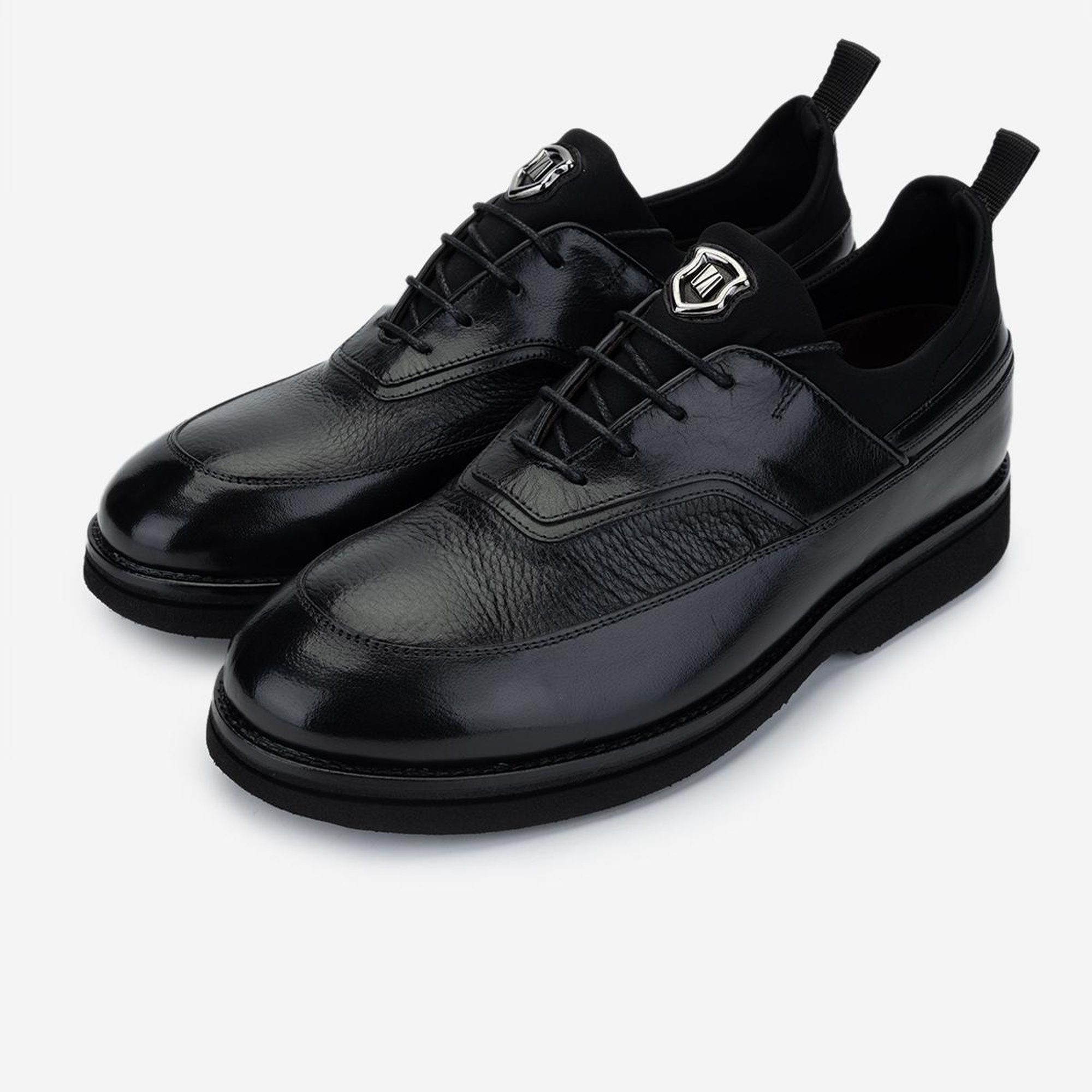 Valmenti Erkek Hakiki Deri Siyah Ayakkabı