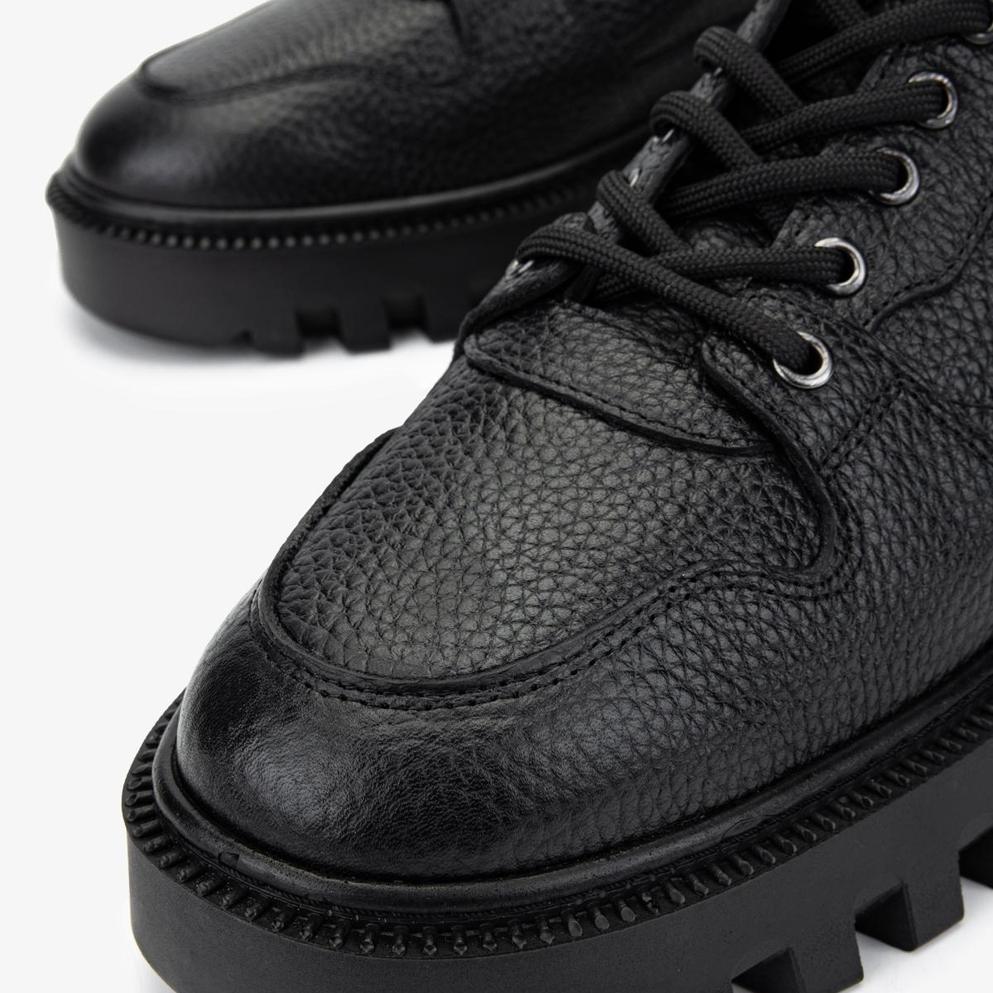 Valmenti Erkek Hakiki Deri Siyah Floter Sneakers & Spor Ayakkabı