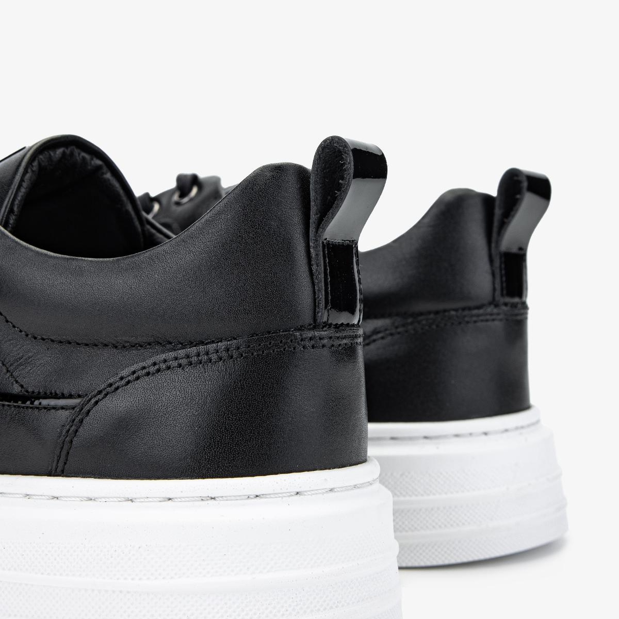 Valmenti Erkek Hakiki Deri Siyah Sneakers & Spor Ayakkabı