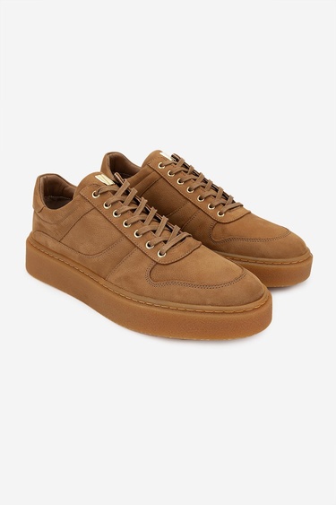  Valmenti Erkek Hakiki Deri Taba Sneakers & Spor Ayakkabı