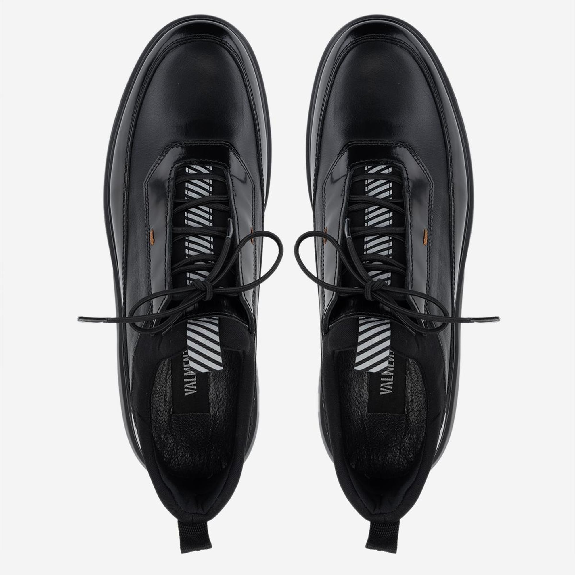 Valmenti Erkek Hakiki Deri Siyah Analin Casual Ayakkabı