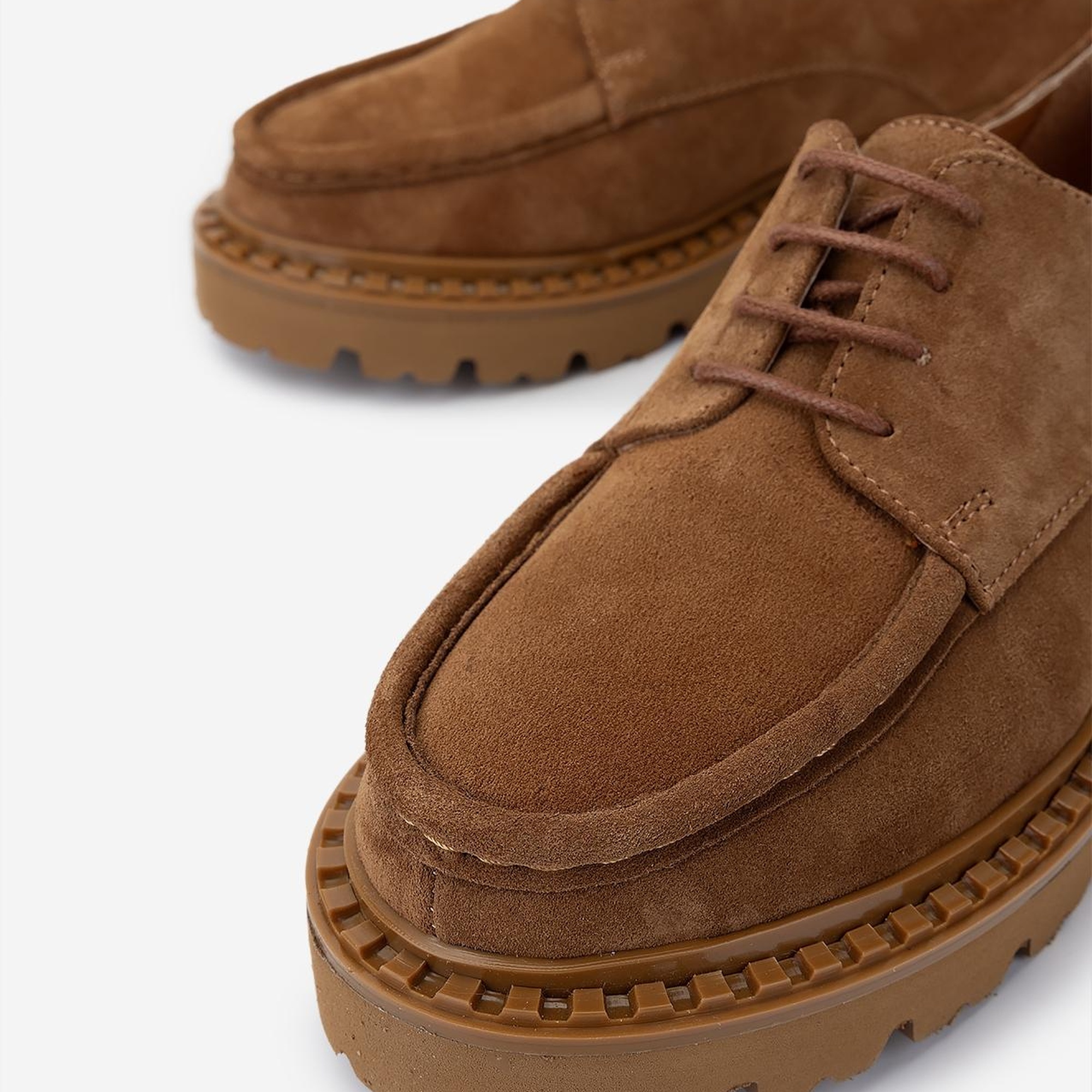 Valmenti Kadın Tütün Süet Casual Ayakkabı