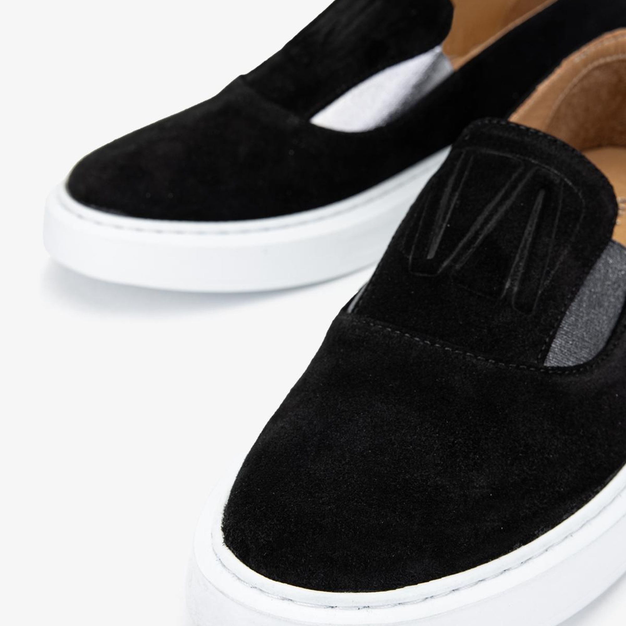 Valmenti Nemi Kadın Siyah Süet Hakiki Deri Loafer Ayakkabı