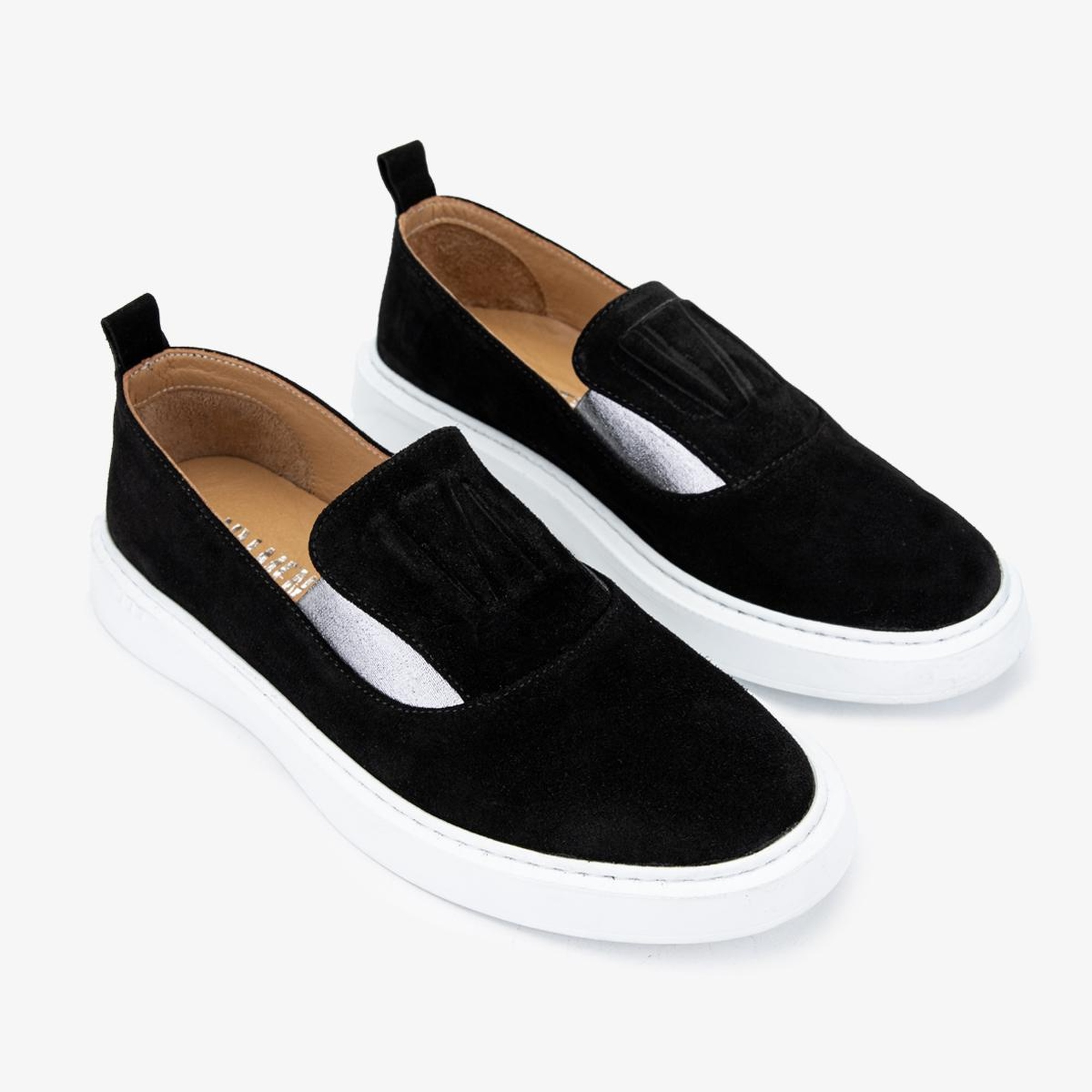 Valmenti Nemi Kadın Siyah Süet Hakiki Deri Loafer Ayakkabı