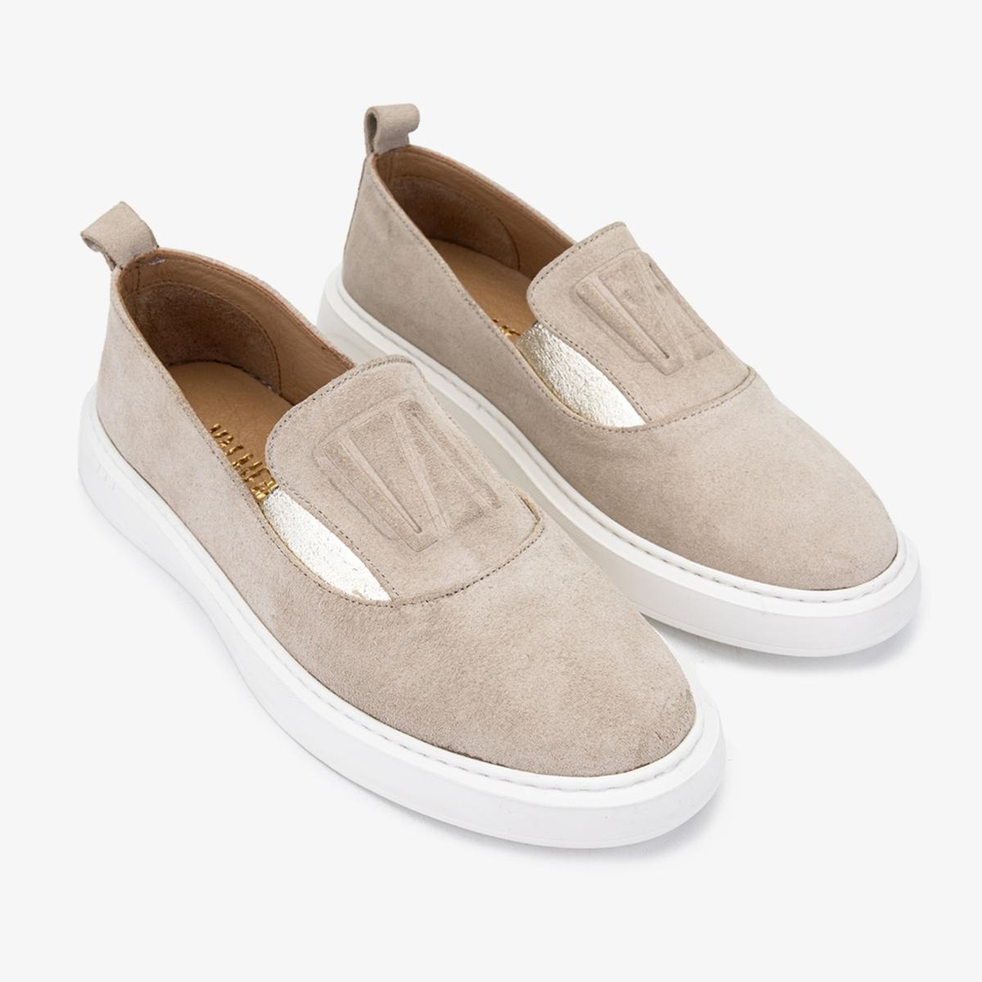 Valmenti Nemi Kadın Taş Süet Hakiki Deri Loafer Ayakkabı