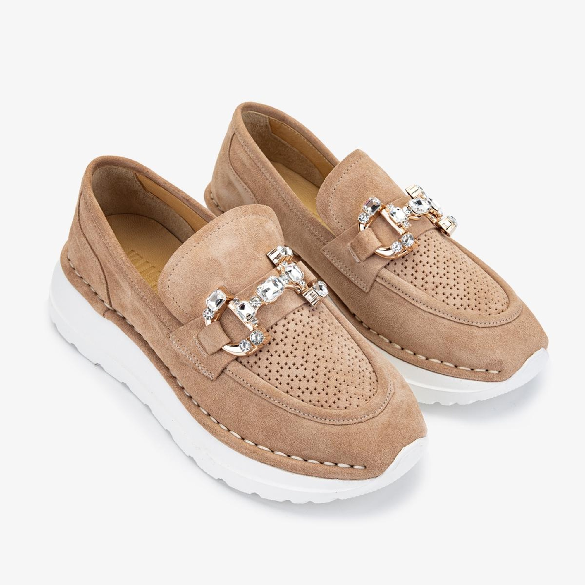 Valmenti Misty Kadın Nude Hakiki Deri Casual Ayakkabı