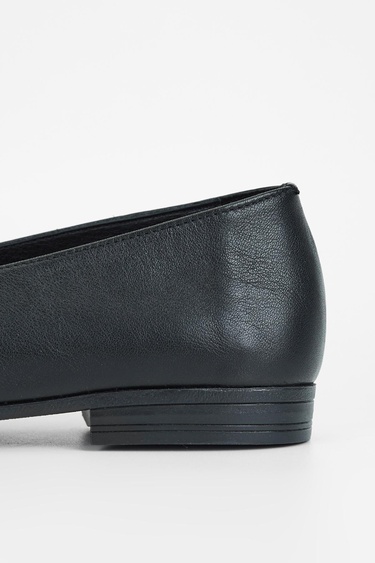  Valmenti Simax Kadın Siyah Hakiki Deri Loafer Ayakkabı