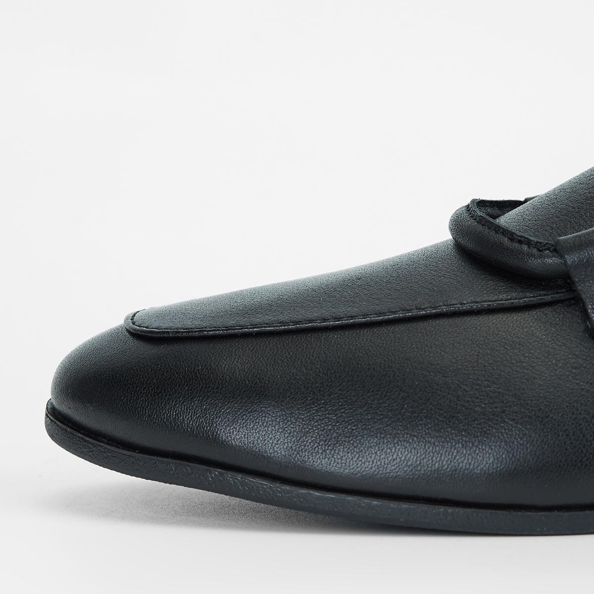 Valmenti Simax Kadın Siyah Hakiki Deri Loafer Ayakkabı