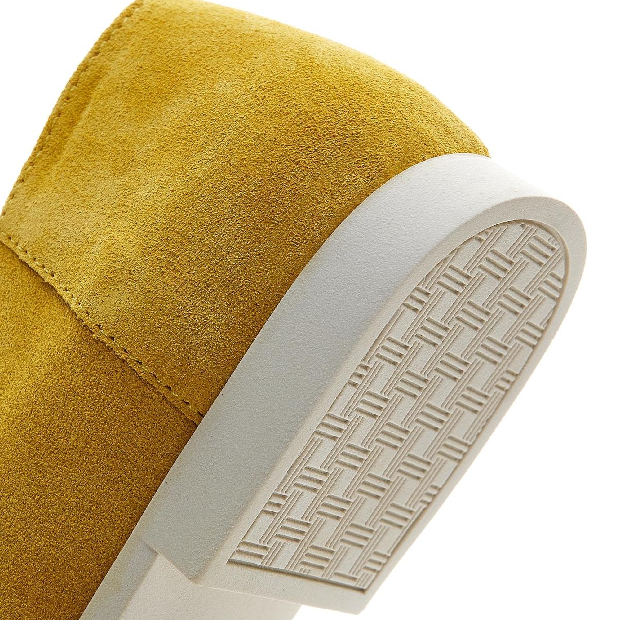 Valmenti Prunella Kadın Sarı Süet Hakiki Deri Loafer Ayakkabı