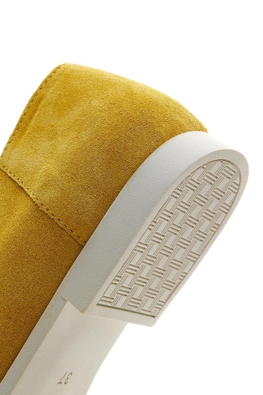  Valmenti Prunella Kadın Sarı Süet Hakiki Deri Loafer Ayakkabı