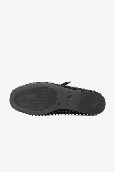  Valmenti Ares Kadın Siyah Süet Hakiki Deri Babet