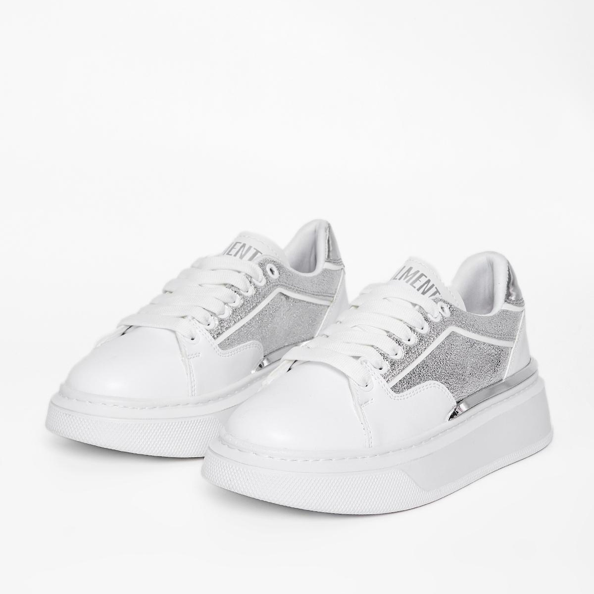 Valmenti Kadın Beyaz Gümüş Vegan Sneakers & Spor Ayakkabı