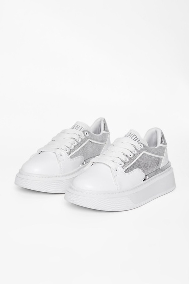  Valmenti Kadın Beyaz Gümüş Vegan Sneakers & Spor Ayakkabı
