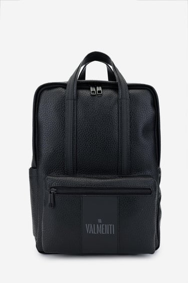  Valmenti Erkek Vegan Siyah Floter Sırt Çantası