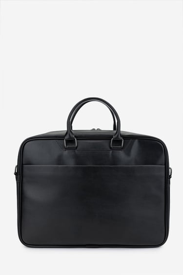  Valmenti Erkek Vegan Siyah Evrak Çantası