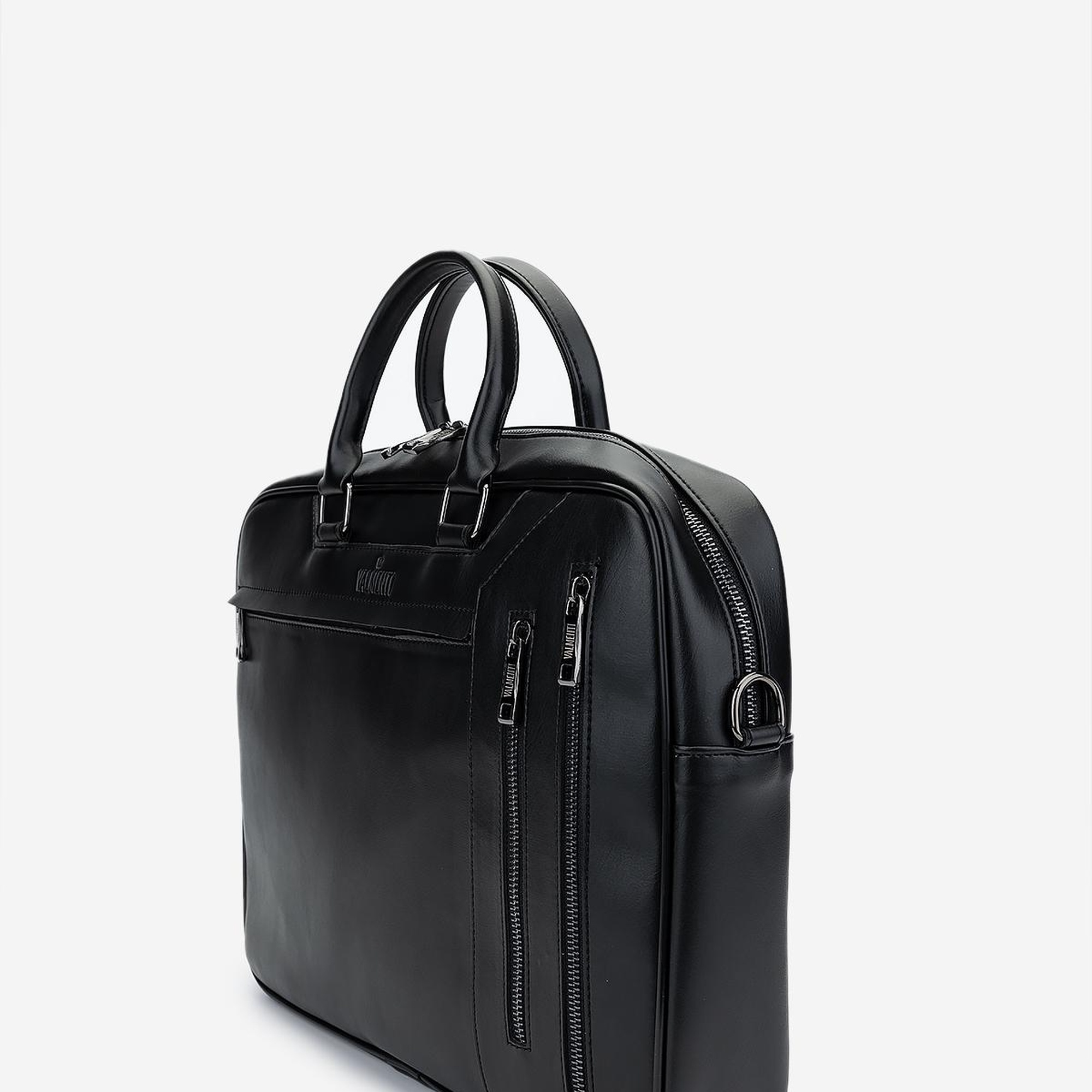 Valmenti Erkek Vegan Siyah Evrak Çantası